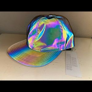 Reflective Rainbow Urban Outfitters Strapback Hat